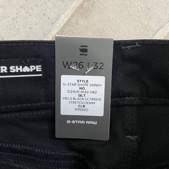 G-STAR SHAPE HIGH SUPER SKINNY JEANS Women's, NWT (New with tags), W26 L32 - Picture 6 of 7